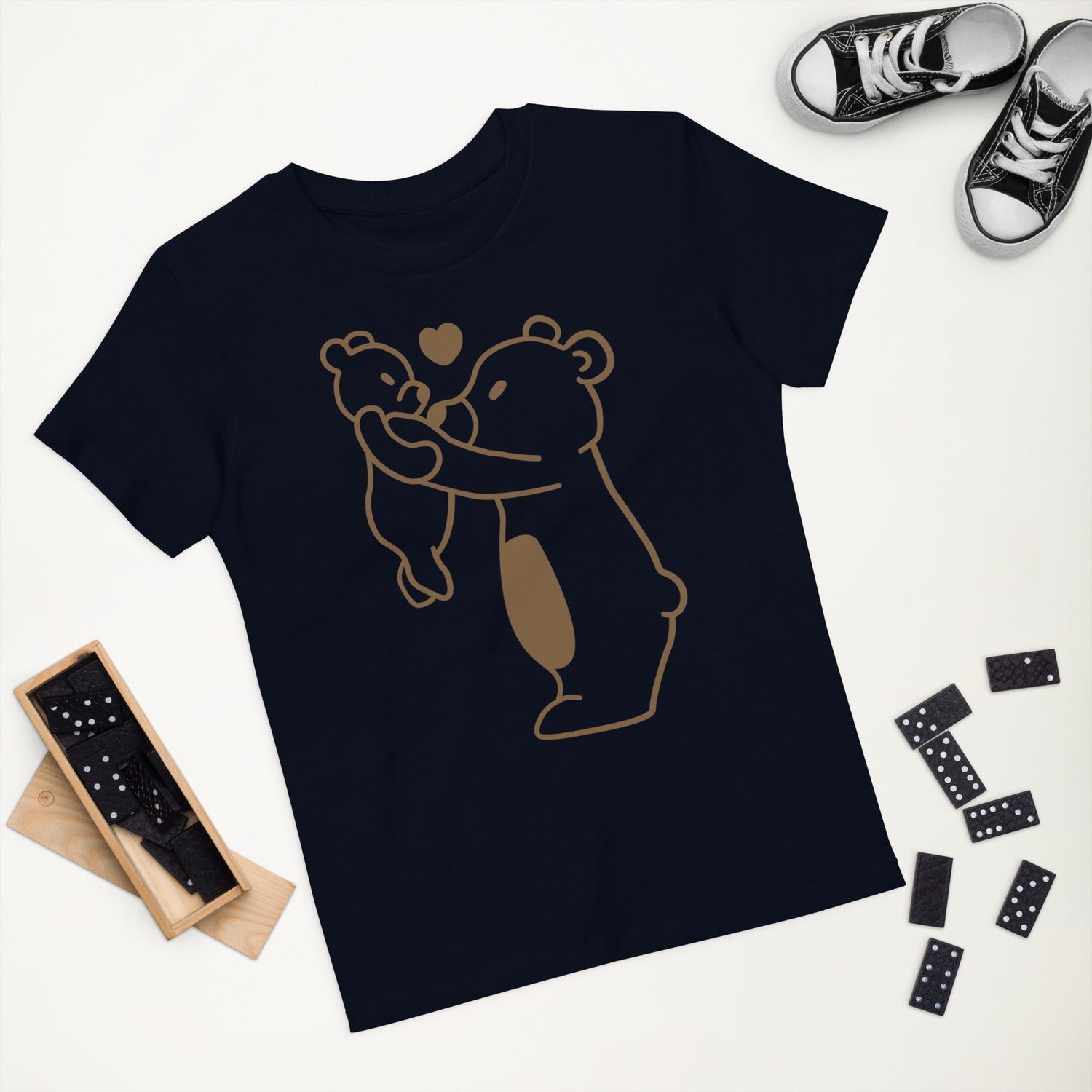 Camiseta infantil de algodón orgánico Oso