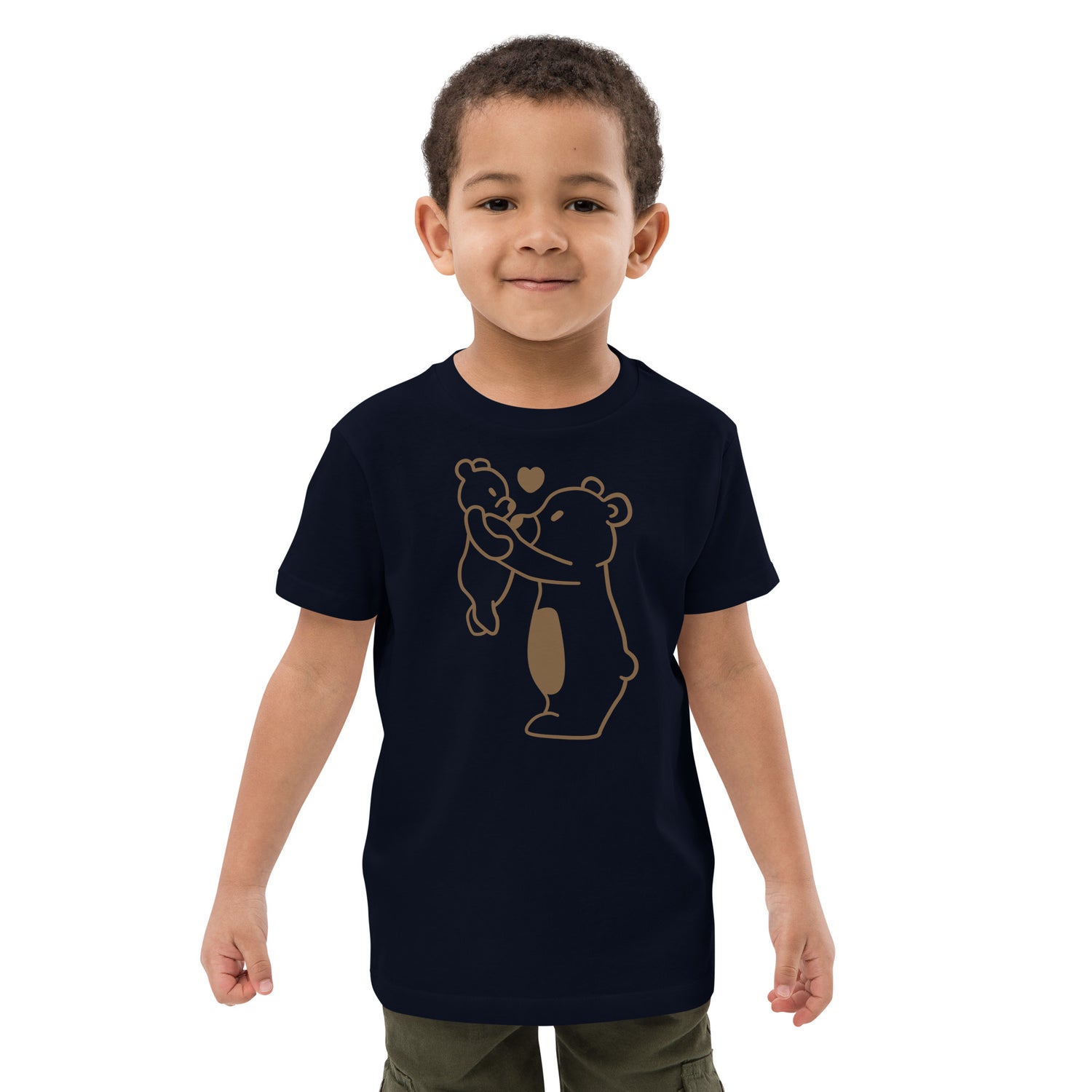 Camiseta infantil de algodón orgánico Oso