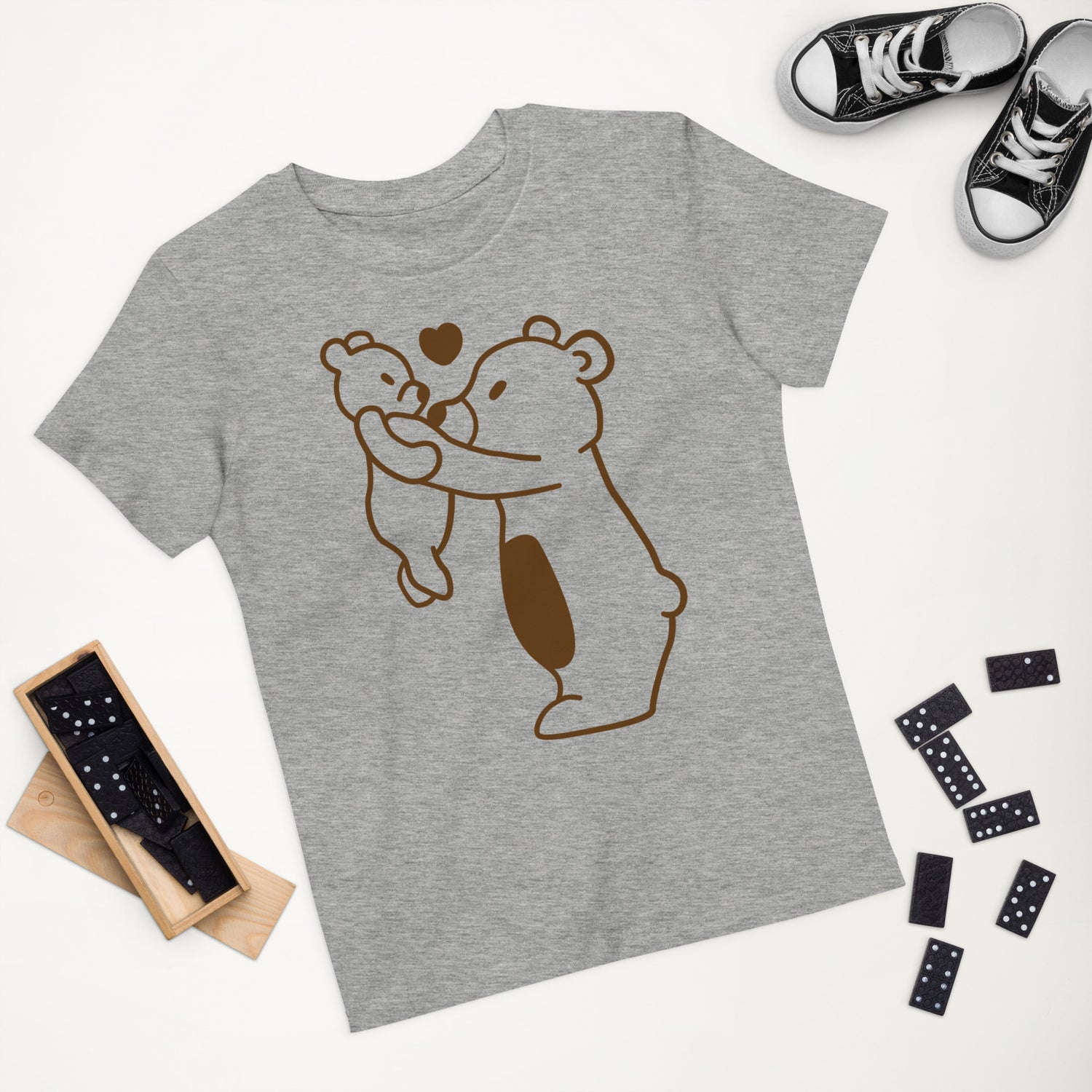 Camiseta infantil de algodón orgánico Oso
