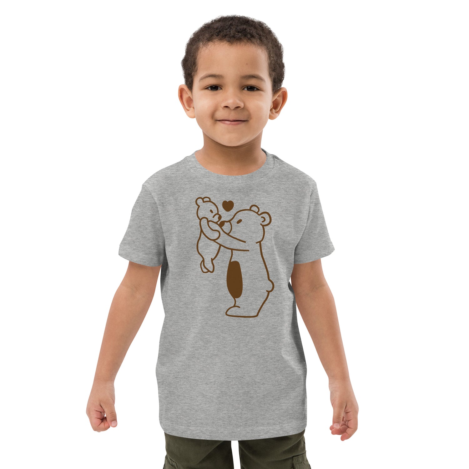Camiseta infantil de algodón orgánico Oso
