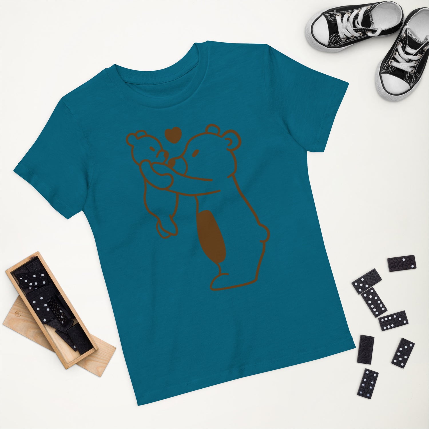 Camiseta infantil de algodón orgánico Oso