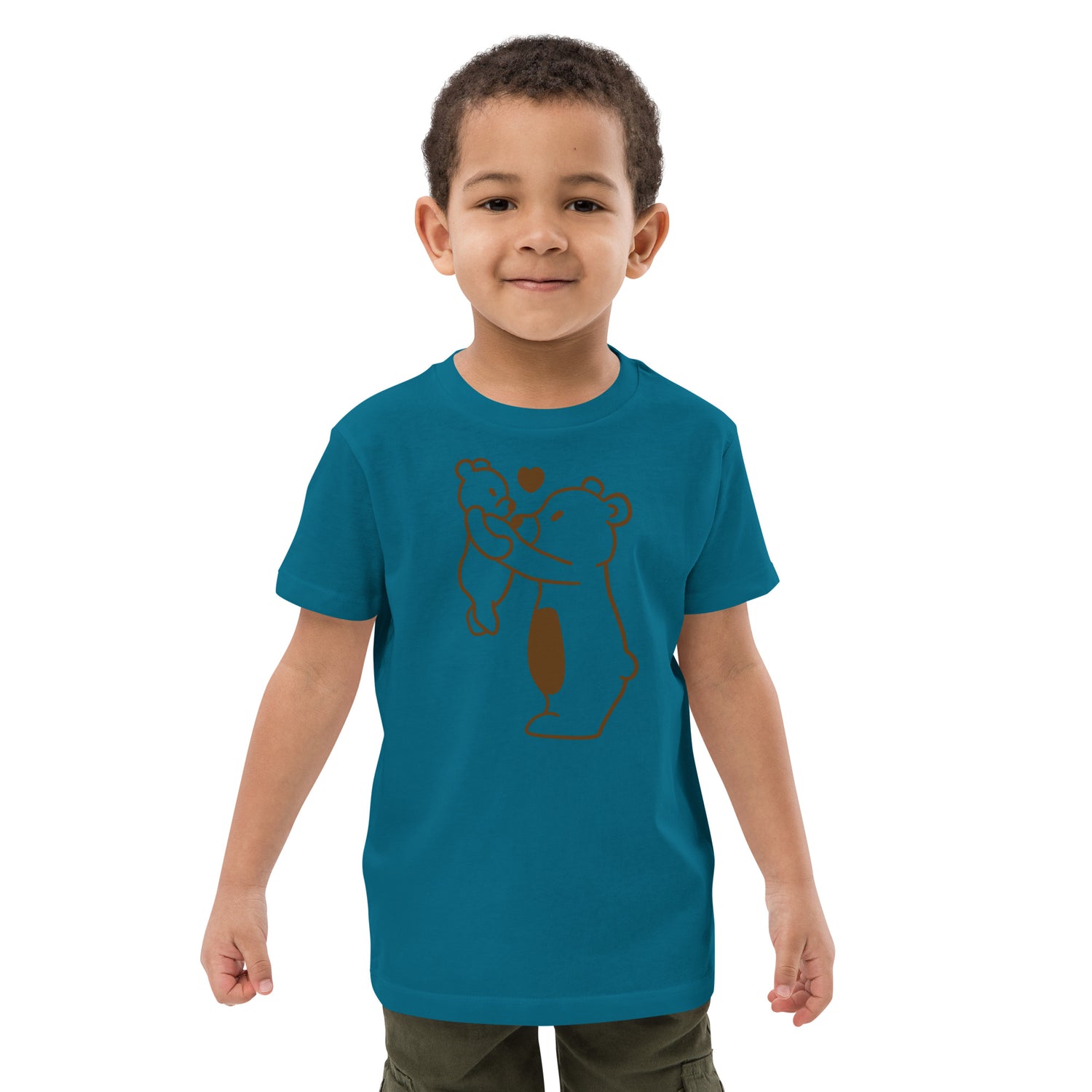 Camiseta infantil de algodón orgánico Oso