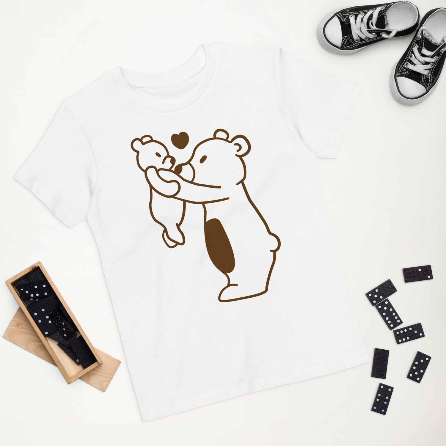 Camiseta infantil de algodón orgánico Oso