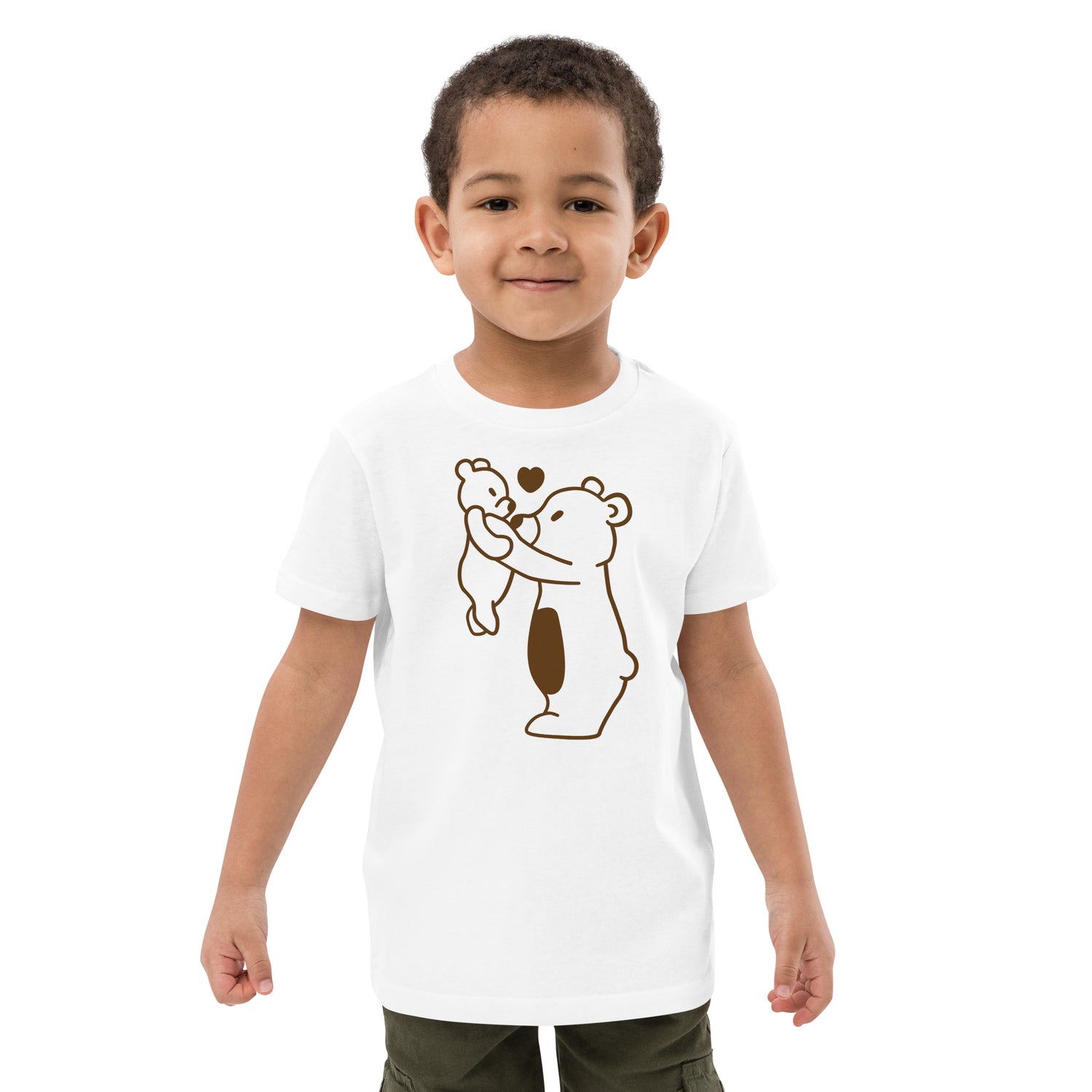 Camiseta infantil de algodón orgánico Oso