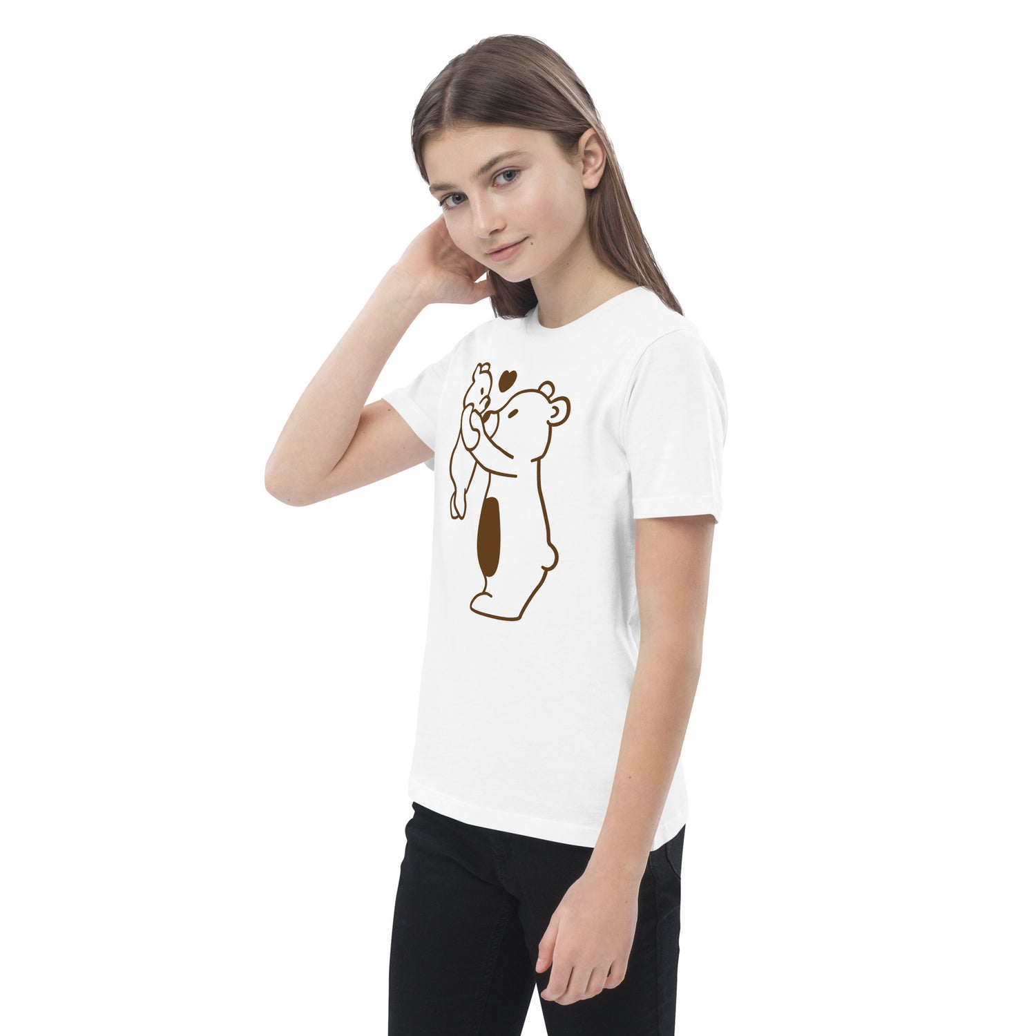 Camiseta infantil de algodón orgánico Oso