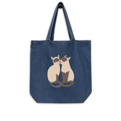 Bolsa tote jeans orgânica Faça seu próprio design