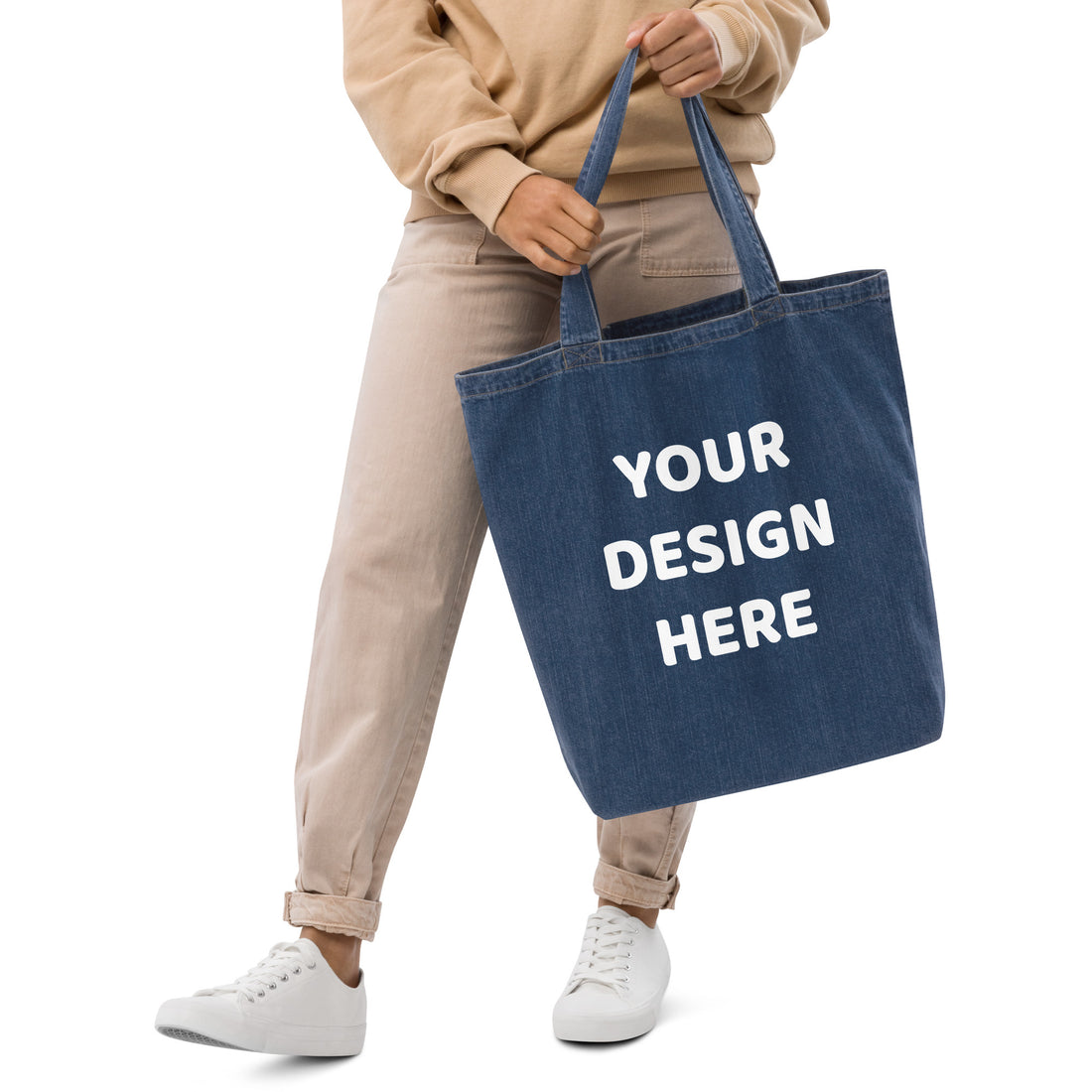 Bolsa tote jeans orgânica
