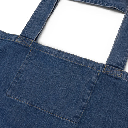 Bolsa tote jeans orgânica Faça seu próprio design