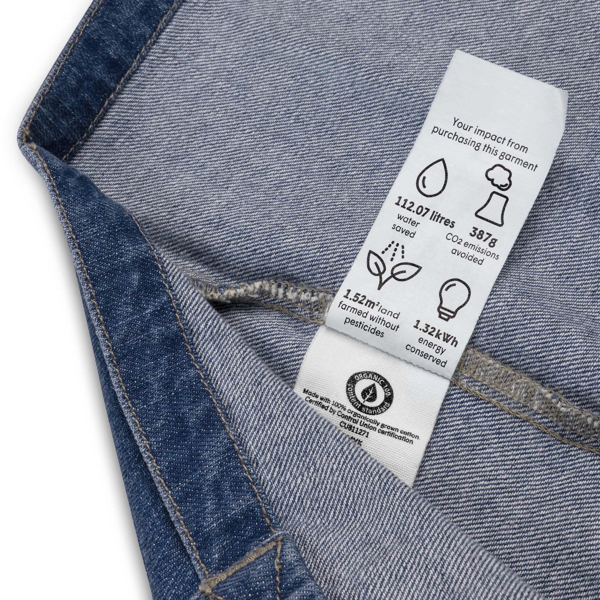 Bolsa tote jeans orgânica Faça seu próprio design