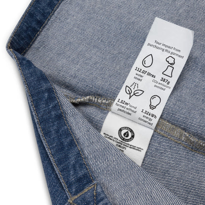 Bolsa tote jeans orgânica Faça seu próprio design