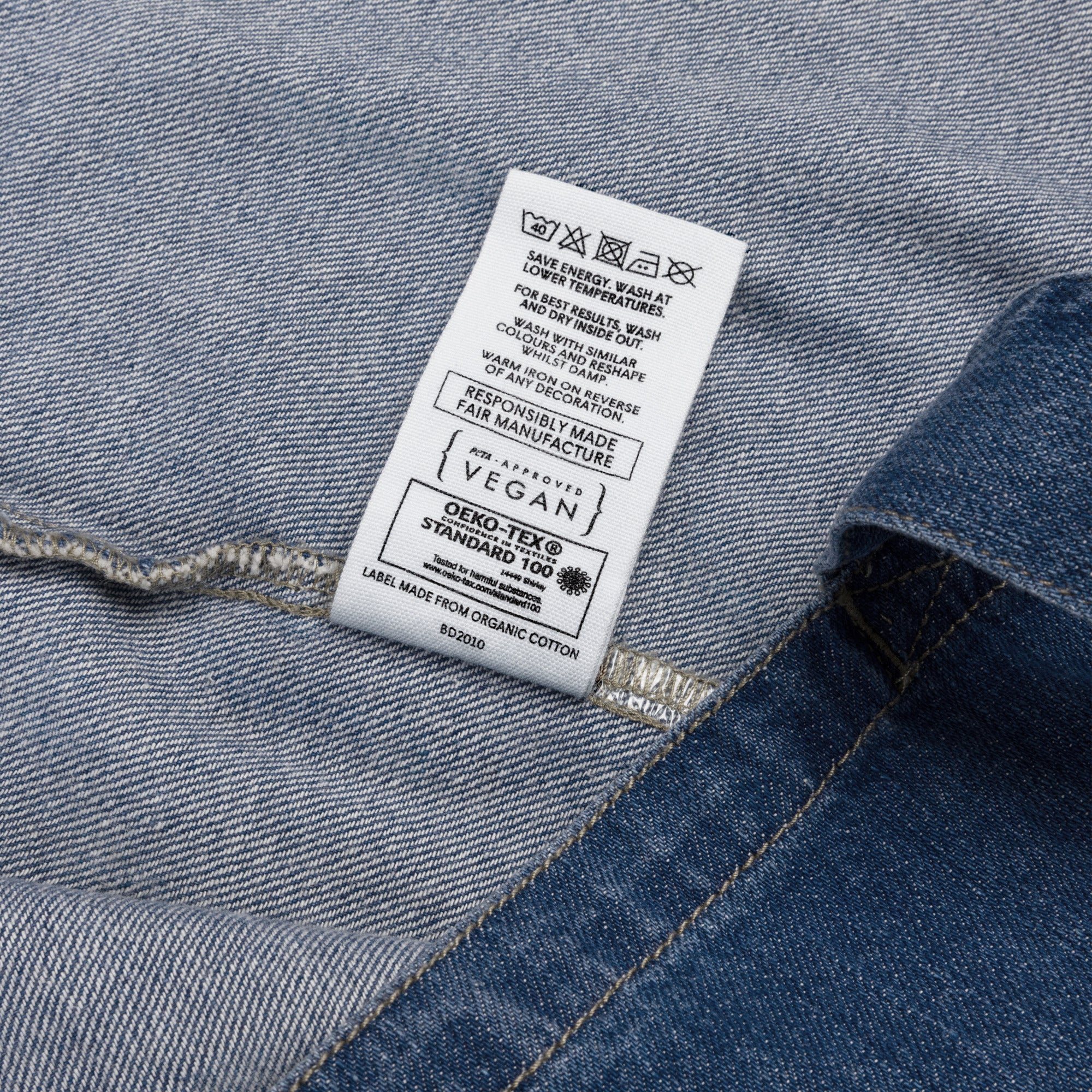 Bolsa tote jeans orgânica Faça seu próprio design