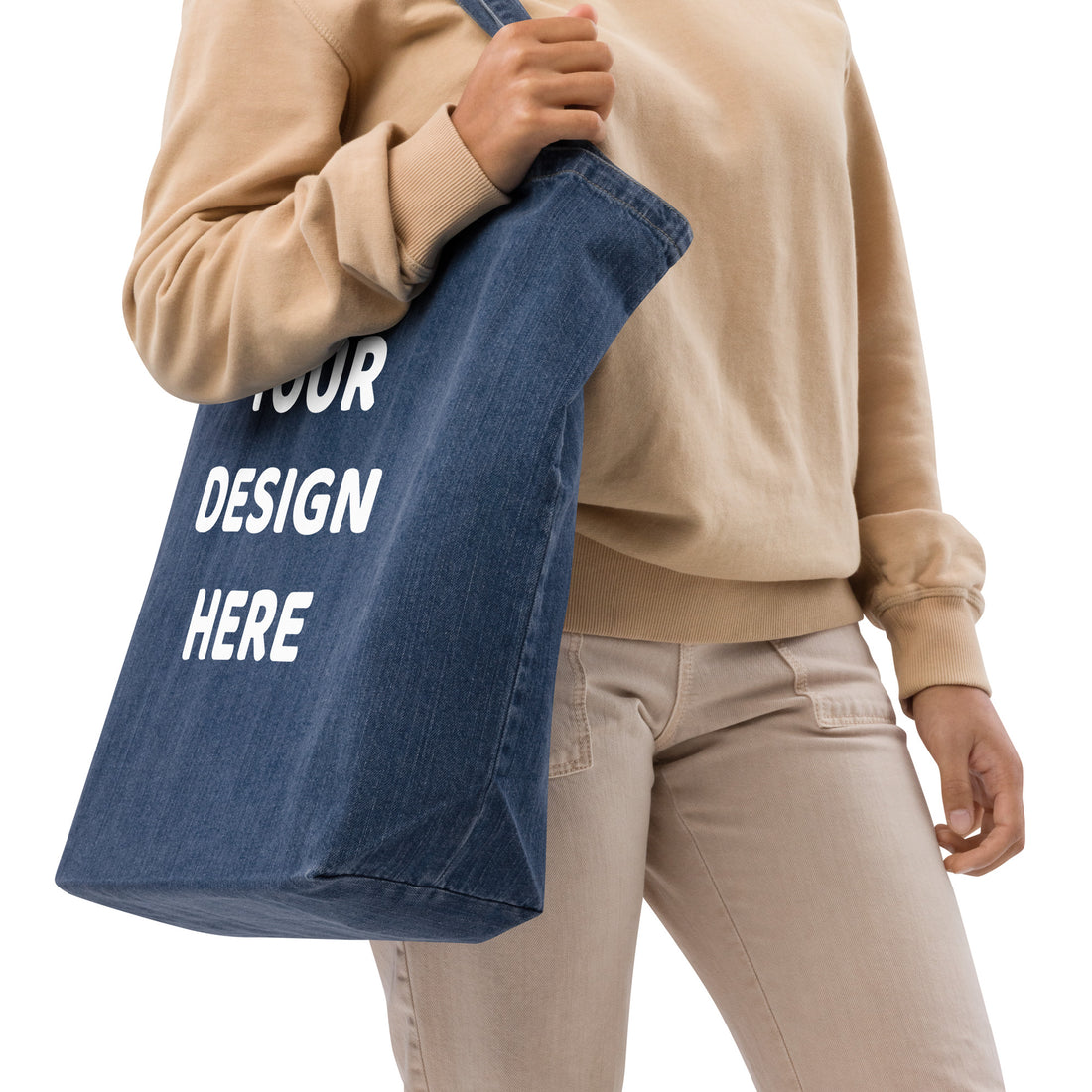 Bolsa tote jeans orgânica