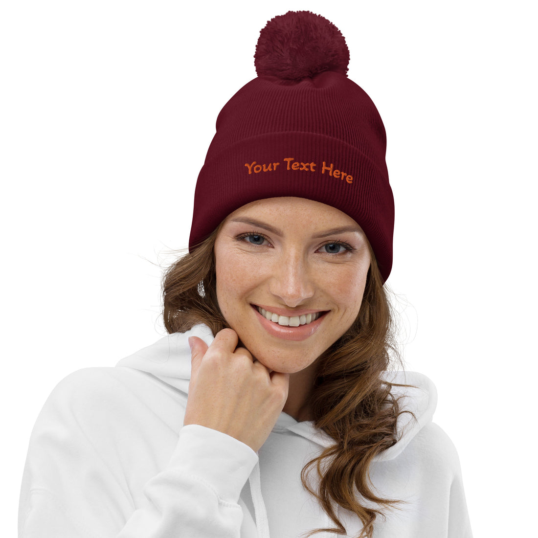 VOCE LINDX Pom‑Pom Beanie – Double‑Layer Knit, Recycled Blend, Soft & Inclusive Winter Hat