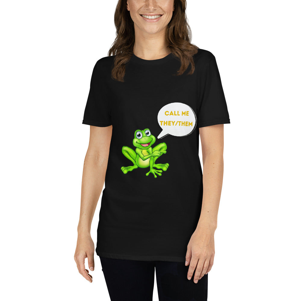 Camiseta de manga curta Call me They/Them