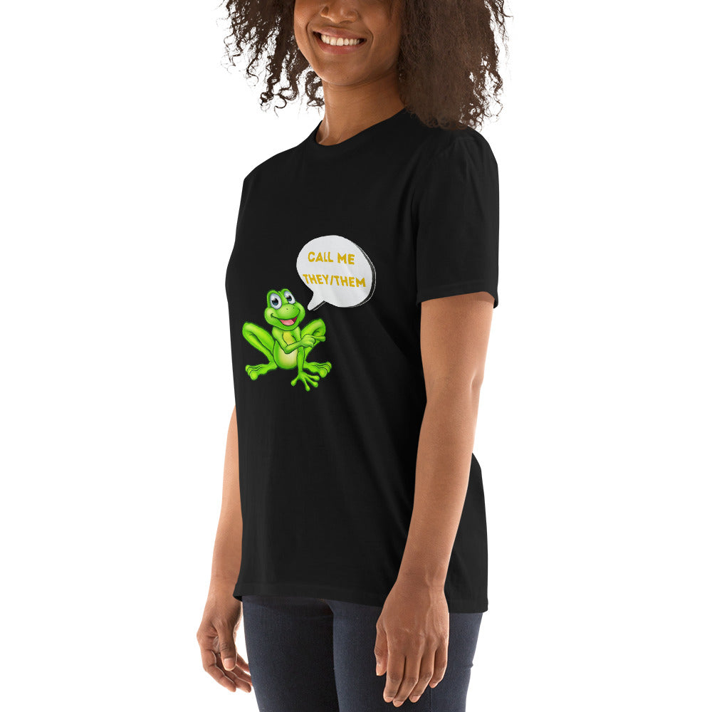 Camiseta de manga curta Call me They/Them