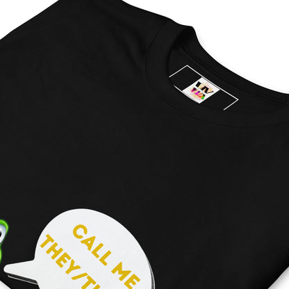 Camiseta de manga curta Call me They/Them
