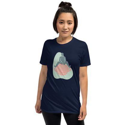 Camiseta Manga Curta Sentado no Planeta com um Anel