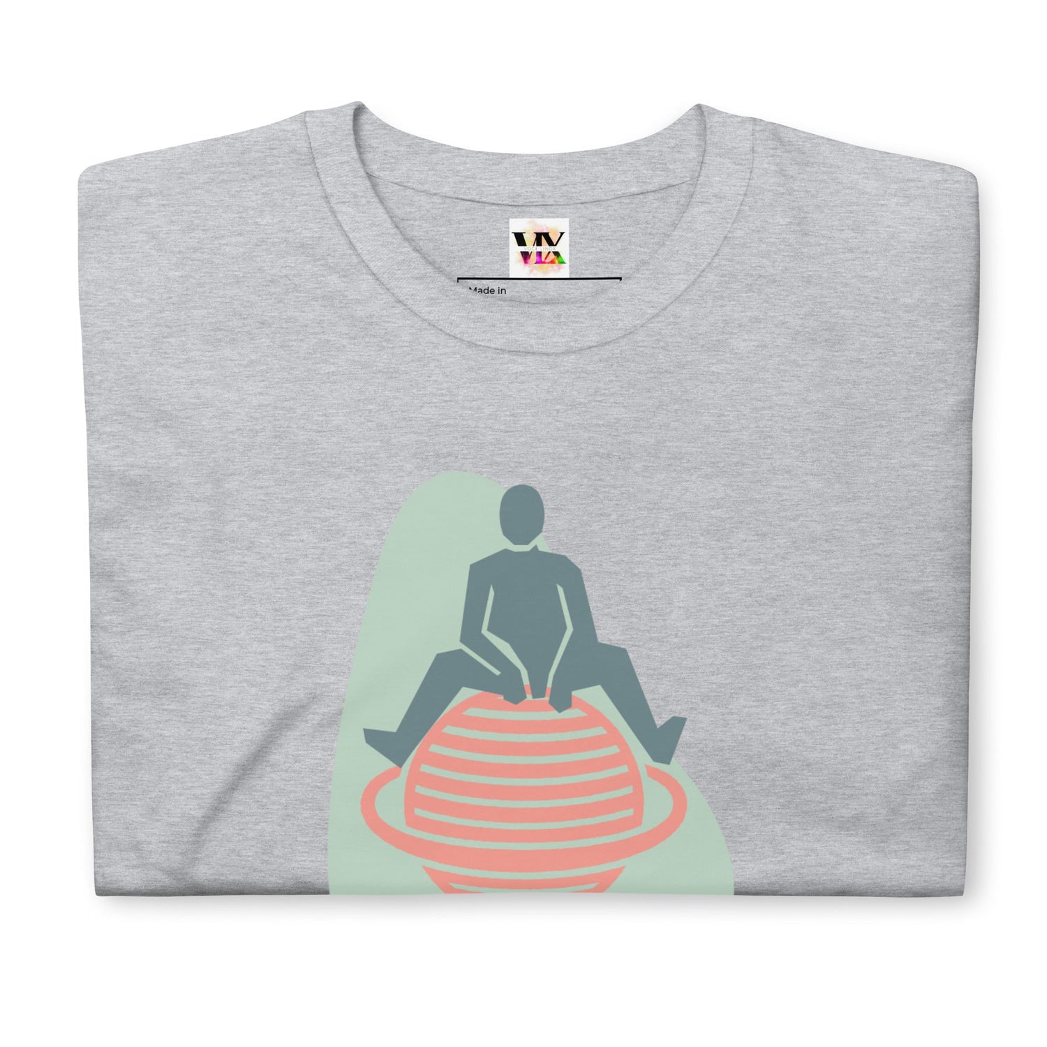 Camiseta Manga Curta Sentado no Planeta com um Anel