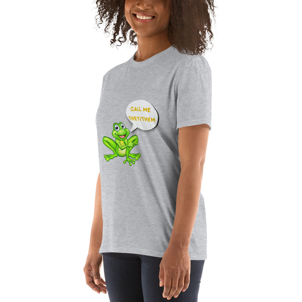 Camiseta de manga curta Call me They/Them