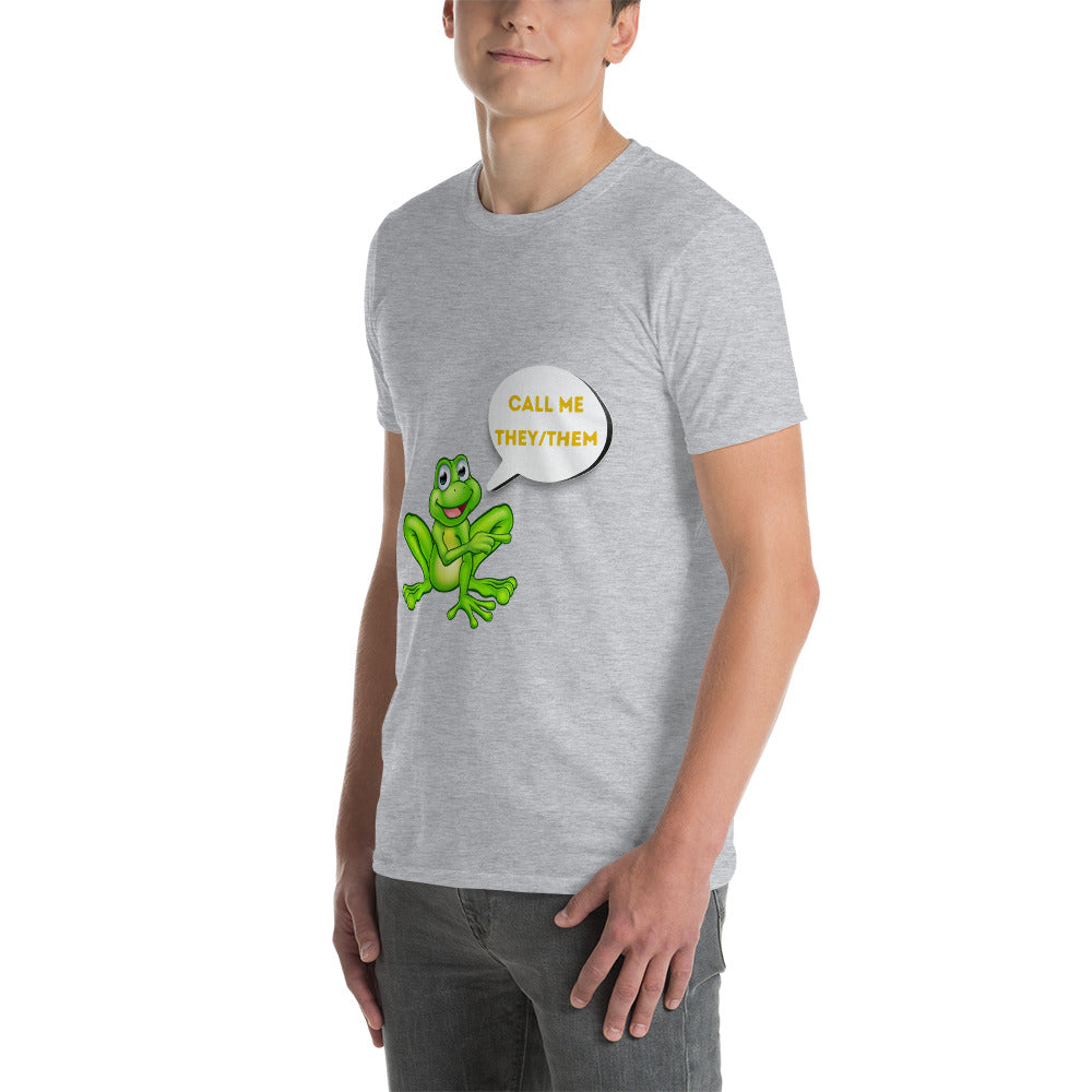 Camiseta de manga curta Call me They/Them