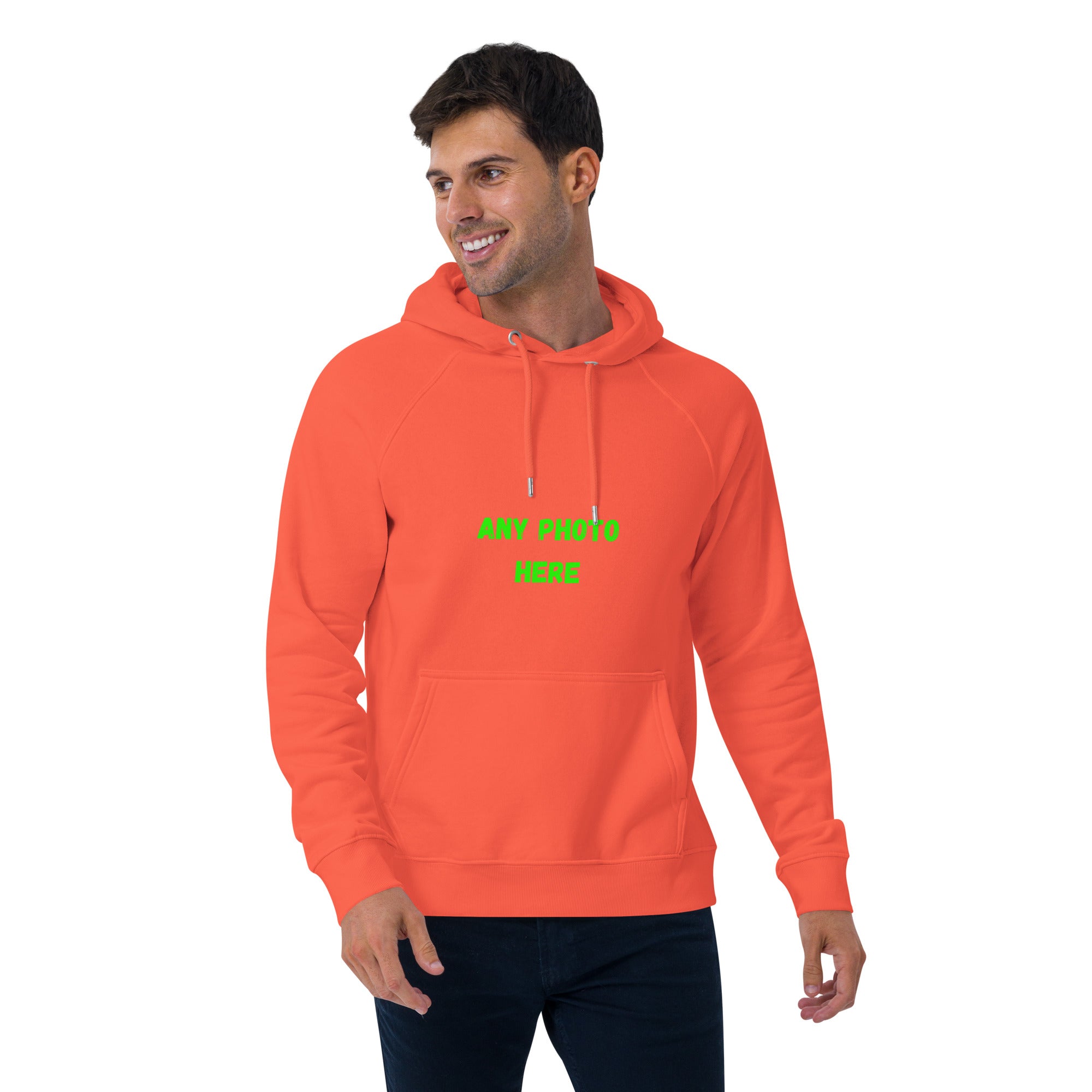 Moletom ecológico raglan Any Photo