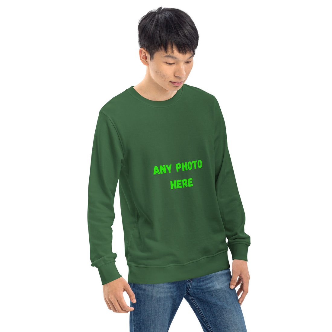 VOCE LINDX Organic Cotton Sweatshirt – Mid‑Weight Relaxed Fit, Crew Neck, Sustainable &amp; Inclusive