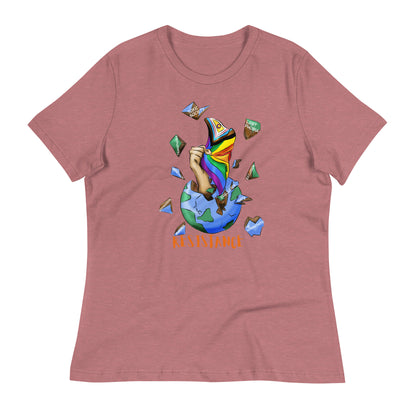 Camiseta descontraída Resistance Planet Pride Intersex-Inclusive